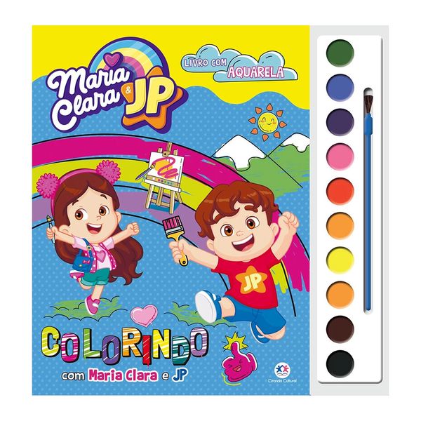 Livro Infantil Ciranda Cultural Maria Clara e JP com Aquarela 16 Páginas