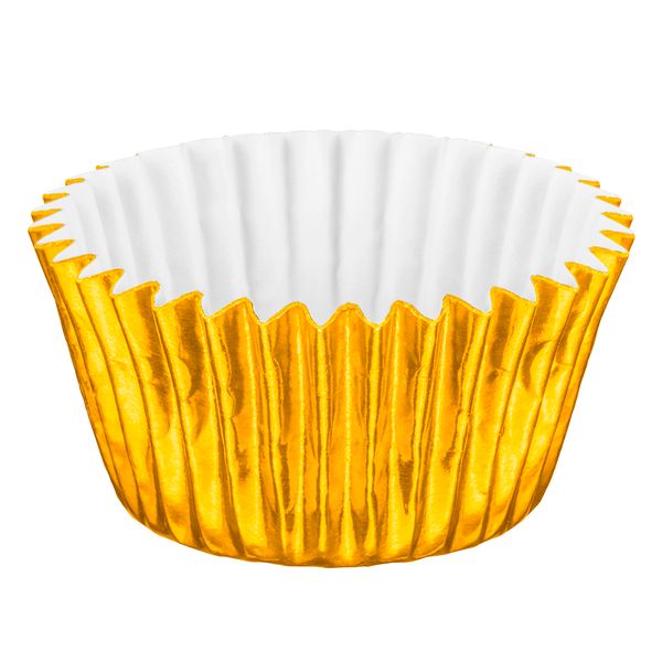 Forma Regina Laminada Nº 4 Dourada com 100 Unidades Forma Regina Laminada Nº 4 Dourada com 100 Unidades