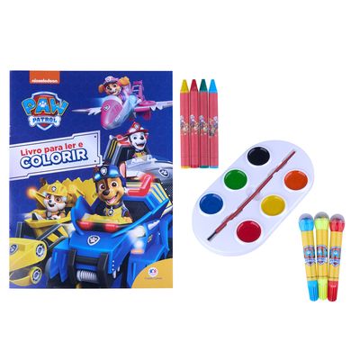 Mega Kit Livro para Ler, Colorir e Brincar Ciranda Cultural Patrulha Canina