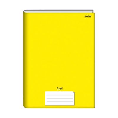 Caderno Brochura Jandaia 1/4 Amarelo 48 Folhas