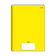 Caderno Brochura Jandaia 1/4 Amarelo 48 Folhas