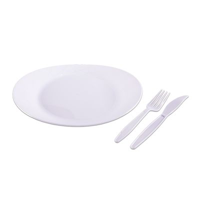 Kit Churrasco Prafesta com 10 Unidades Branco
