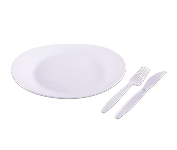 Kit Churrasco Prafesta com 10 Unidades Branco