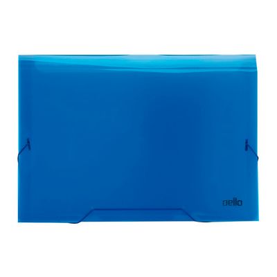 Pasta Sanfonada Dello A4 Line com 12 Divisórias Azul 33,3x24cm