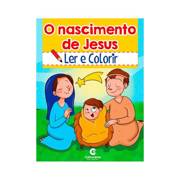 Livro Infantil Culturama para Ler e Colorir Histórias Bíblicas Capas Diversas - Item Sortido