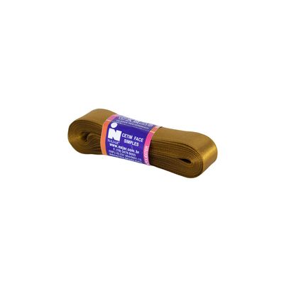 Fita de Cetim Nº05 22mm Peça com 10m Marrom Café
