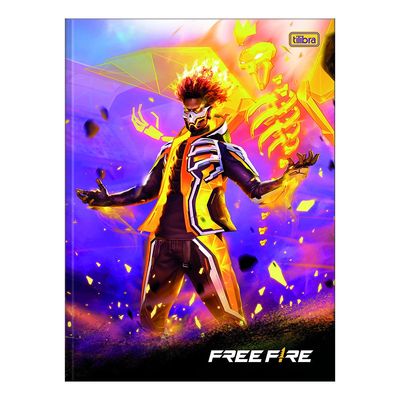 Caderno Brochurão Tilibra Capa Dura Free Fire 80 Folhas - Item Sortido