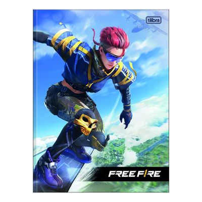 Caderno Brochurão Tilibra Capa Dura Free Fire 80 Folhas - Item Sortido