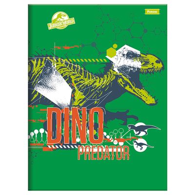 Caderno Brochurão Foroni Capa Dura Jurassic World 80 Folhas - Item Sortido