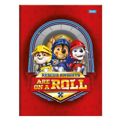 Caderno Brochurão Foroni Capa Dura Paw Patrol 80 Folhas - Item Sortido