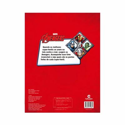 Livro Infantil Gigante Culturama Ler e Colorir Vingadores