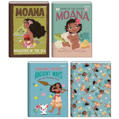 Caderno Universitário Brochura São Domingos Star School Moana 1 Matéria 80 Folhas - Item Sortido