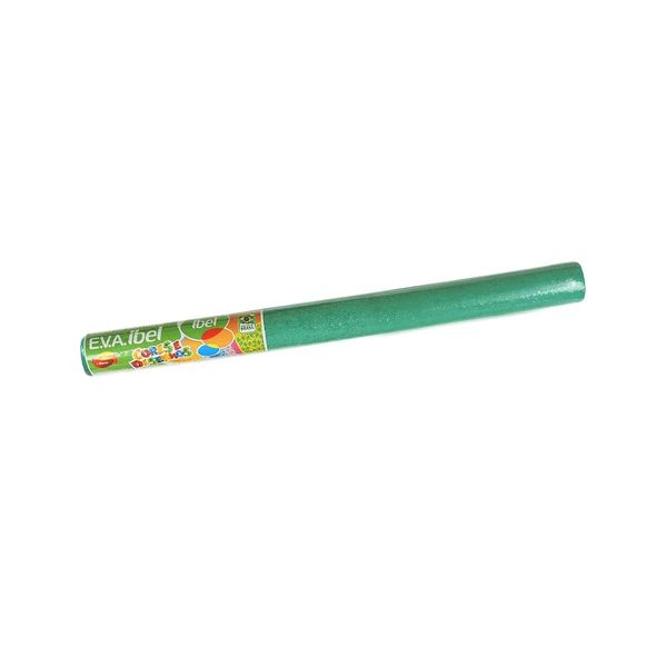 Placa E.V.A Ibel Atoalhado Rolo Verde Bandeira 40x48x2mm