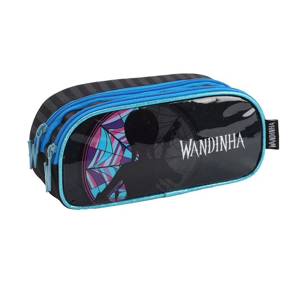 Estojo Duplo Luxcel Wandinha - Item Sortido