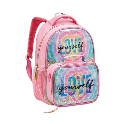 Mochila e Lancheira Seanite Love Your Self 16"