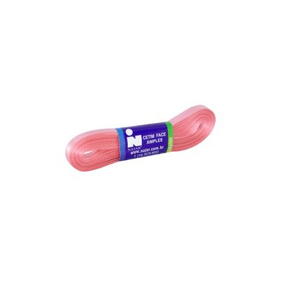 Fita de Cetim Nº01 7mm Peça com 10m Rosa Goiaba