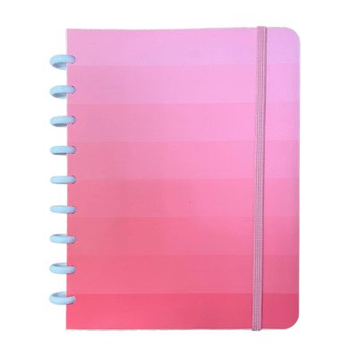 Caderno Colegial Smart Confetti Capa Plástica Le Style Listras Colors 72 Folhas - Item Sortido