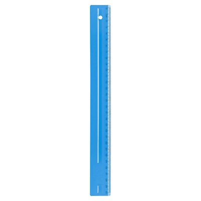 Régua Escolar Dello Full Color Azul 30cm