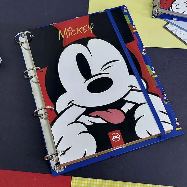 Caderno Universitário Argolado Dac Disney Mickey 144 Folhas