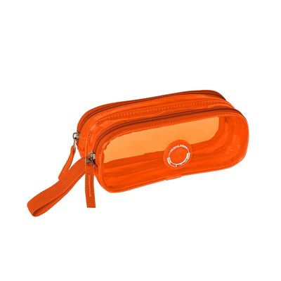 Estojo Escolar Teen Clio Style com 2 Divisórias Neon Vibes Colors - Item Sortido