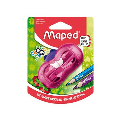 Apontador Maped com Depósito Castor 1 Furo Colors - Item Sortido