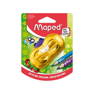 Apontador Maped com Depósito Castor 1 Furo Colors - Item Sortido