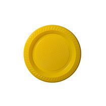 Prato Descartável Copobrás Nº15 com 10 Unidades Amarelo