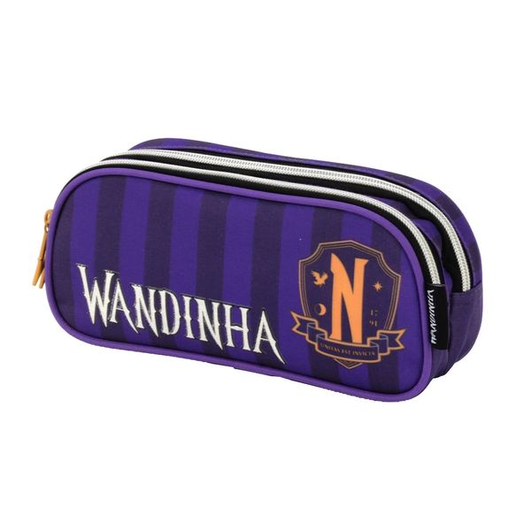 Estojo Duplo Luxcel Wandinha Uniforme - Item Sortido