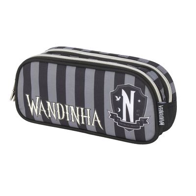 Estojo Duplo Luxcel Wandinha Uniforme - Item Sortido