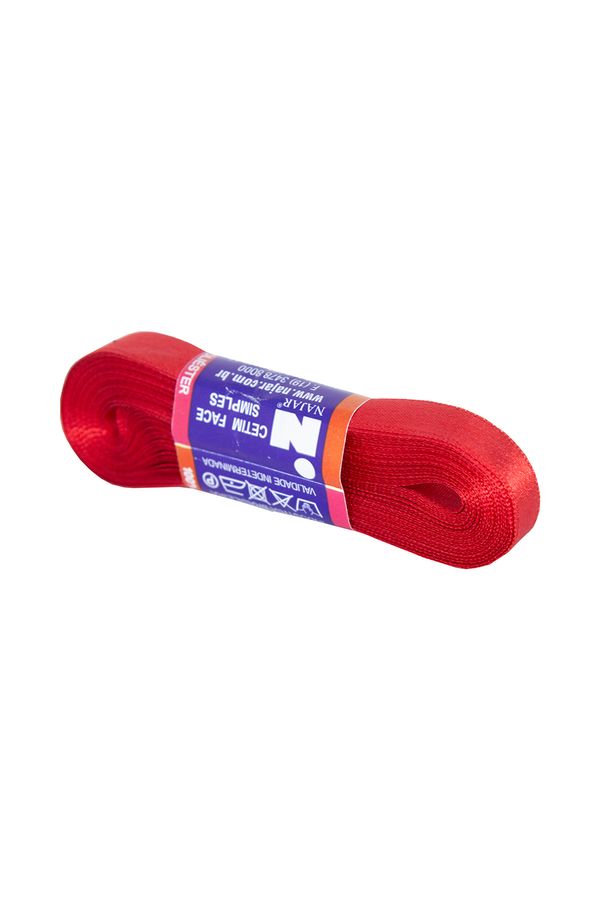 Fita de Cetim Nº02 10mm Peça com 10m Vermelho