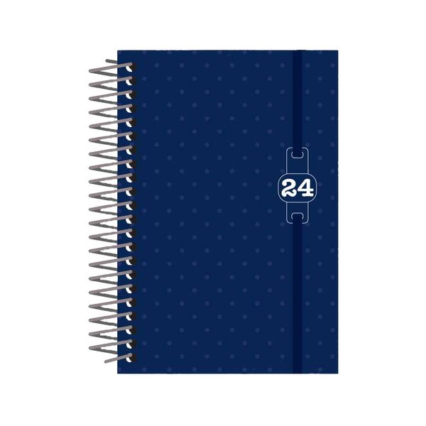 Agenda Clássica Confetti Candy Poá Azul