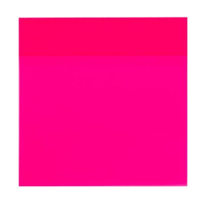 Bloco Adesivo Maxprint Neon Transparente Rosa 76x76mm