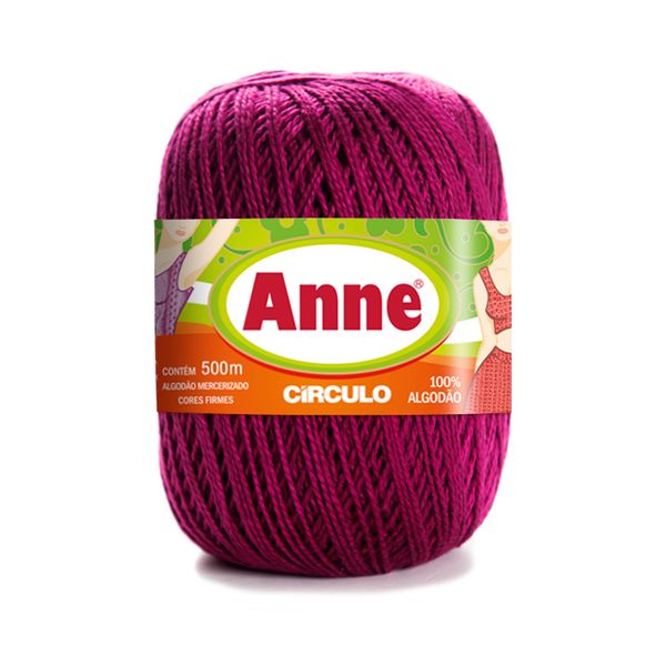 Linha Anne 500m Nº4/2 3794 Vermelho Bordô Linha Anne 500m Nº4/2 3794 Vermelho Bordô