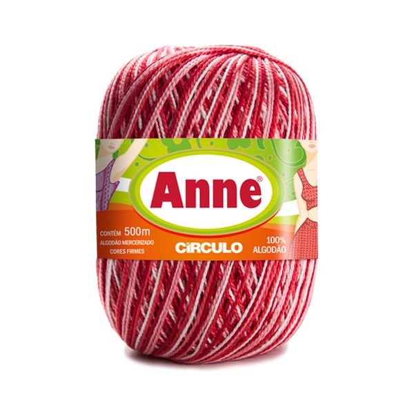 Linha Anne 500m Nº4/2 9202 Goiaba Multicolor Linha Anne 500m Nº4/2 9202 Goiaba Multicolor