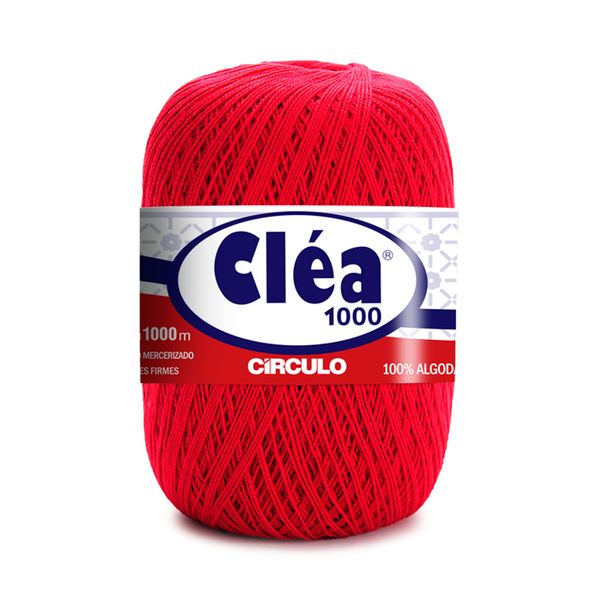 Linha Cléa 1000m Nº8/2 3528 Vermelho Carmim Linha Cléa 1000m Nº8/2 3528 Vermelho Carmim