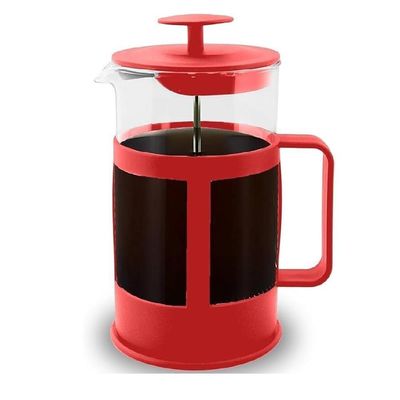 Cafeteira Francesa Prensa Inox Cremeira Vidro Jarra Cha Cafe Cremoso Manual Coador Filtro 350ml French Press
