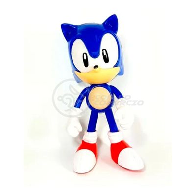Coleção Boneco Action Figure Sonic Azul 16Cm Sonic Sega