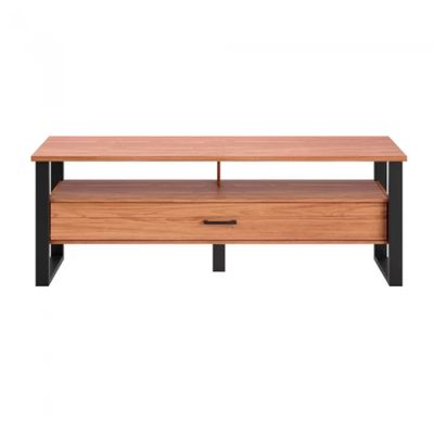 Rack para TV Até 55 Polegadas em MDF 140 cm 1 Gaveta Freijó Preto Dalla Costa