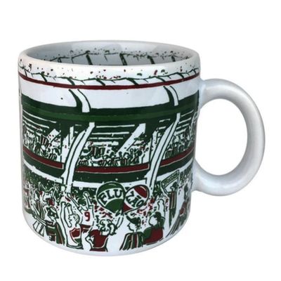 Caneca Estádio do Time de Guerreiros 360 ML Cerâmica Fluminense Licenciada Branco