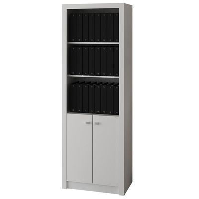 Armário Estante Alto para Escritório Home Office ME4110 MDP Branco - Gran Belo