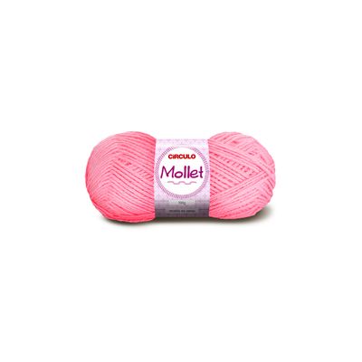 Lã Mollet 80m Nº3/6 769 Rosa Chiclete