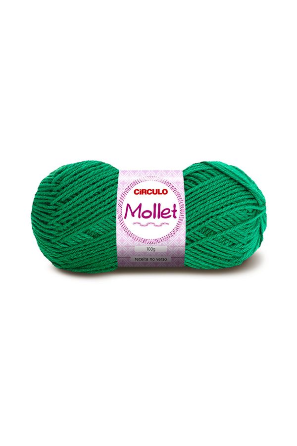 Lã Mollet 80m Nº3/6 5545 Verde Bandeira