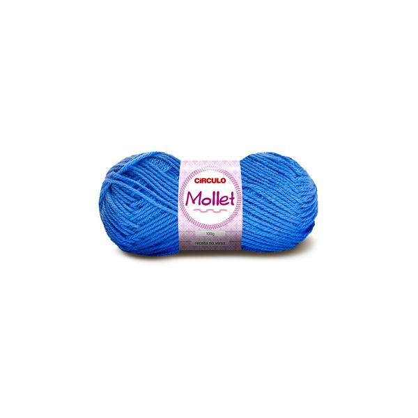 Lã Mollet 80m Nº3/6 2403 Azul Acqua