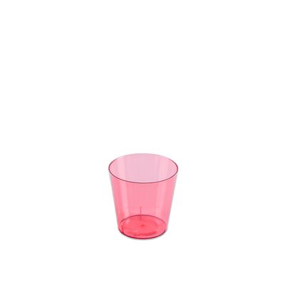 Copo de Acrílico Prafesta Mini 25ml com 10 Unidades Vermelho