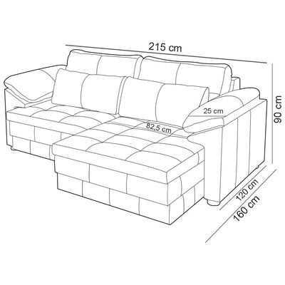 Sofá Retrátil Para Sala de Estar 3 Lugares 215cm Riza S03 Couro Bege Pérola - Lyam Decor