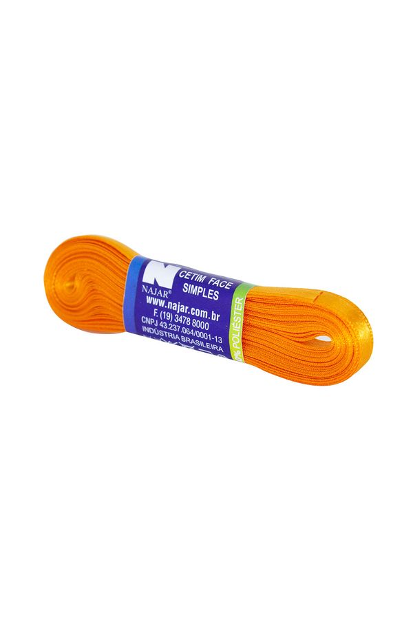 Fita de Cetim Nº01 7mm Peça com 10m Laranja Cerâmica