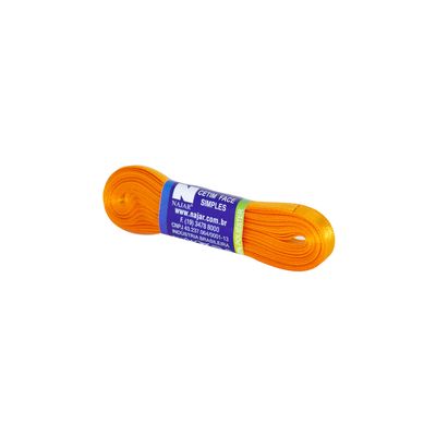 Fita de Cetim Nº01 7mm Peça com 10m Laranja Cerâmica