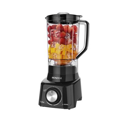 Liquidificador Mondial Turbo Full Black L-900-FB Preto - 127V