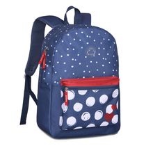 Mochila Juvenil 17" Feminina Bolinhas e Coração MF25073 - Clio