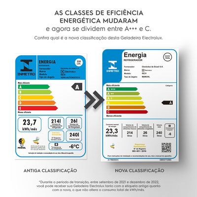 Geladeira Electrolux Cycle Defrost 240L Degelo Prático Uma Porta Branca (RE31) 220V
